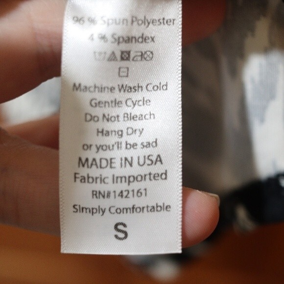 LuLaRoe Black White Print Knee-Length Skirt Small Stretchy Everyday Versatile - Picture 7 of 7